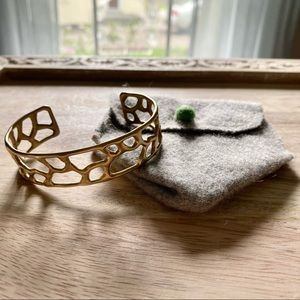 Gold Toned Cuff Bracelet